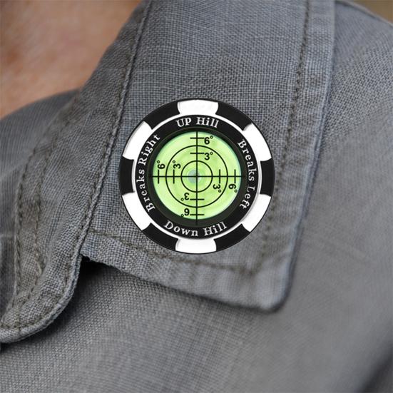 Golf Ball Marker with High Precision Portable Putting Green Reader Plastic Golf Marker Clip Professional Green Reading Training