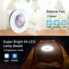 Multifunction Waterproof Rechargeable Fan Camping Light Outdoor Tent Lamp Fishing Hiking Fan Lamp Portable Emergency Night Light