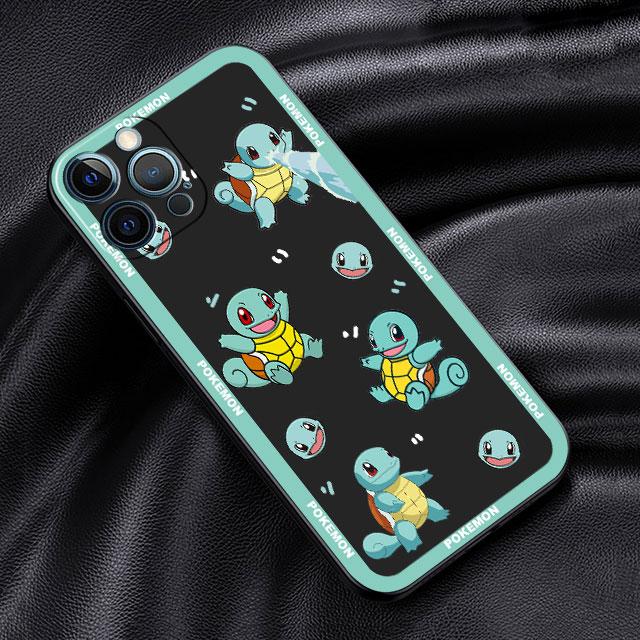 Pokemon Pikachu Cartoon Case pro Apple iPhone 14 13 11 12 Pro 7 XR X XS Max 8 Plus 6 6S SE 2022 13Pro Black Soft Phone Funda