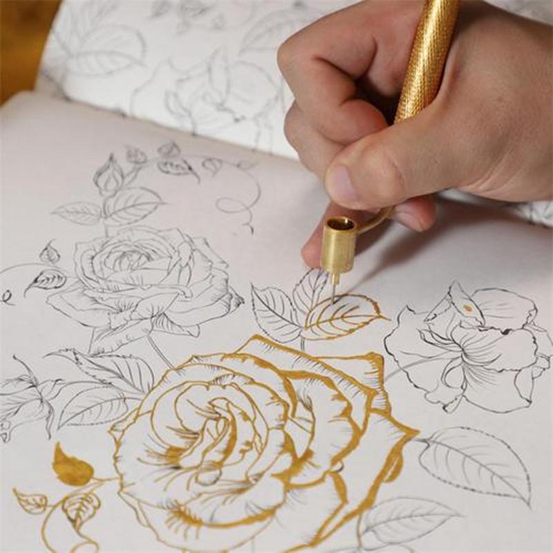 Touch Up Paint Pen Fineline Applicators Aluminum Fluid Pen Precision Touch Up Paint Refillable Detailing Fluid Pen For Metal