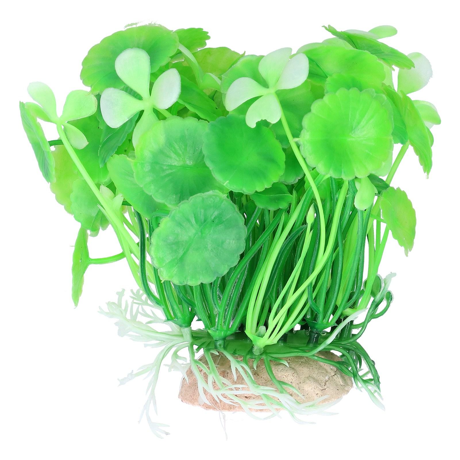 Имитация Пластиковые Водные Растения Безопасные Без Запаха Монетница для Рыбного Аквариума Черепашатника