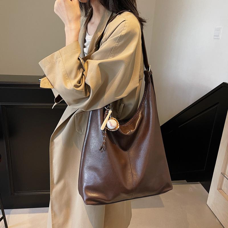 Uformell pendling retro stor kapasitet veske dame 2025 ny skulderveske studentklasse tote bag