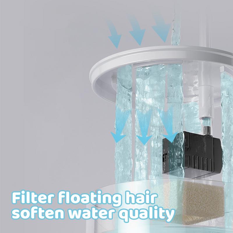 Pet Water Fountain 1L USB Wireless Water Fountain Dog Bowl Automatic Cat Water Dispenser Clear Pet Fountain To Keep Pets