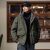 2025 Herren American Retro Hoher Loft Winter Daunenjacke - Trendig, Warm, Winddicht Arbeitskleidung