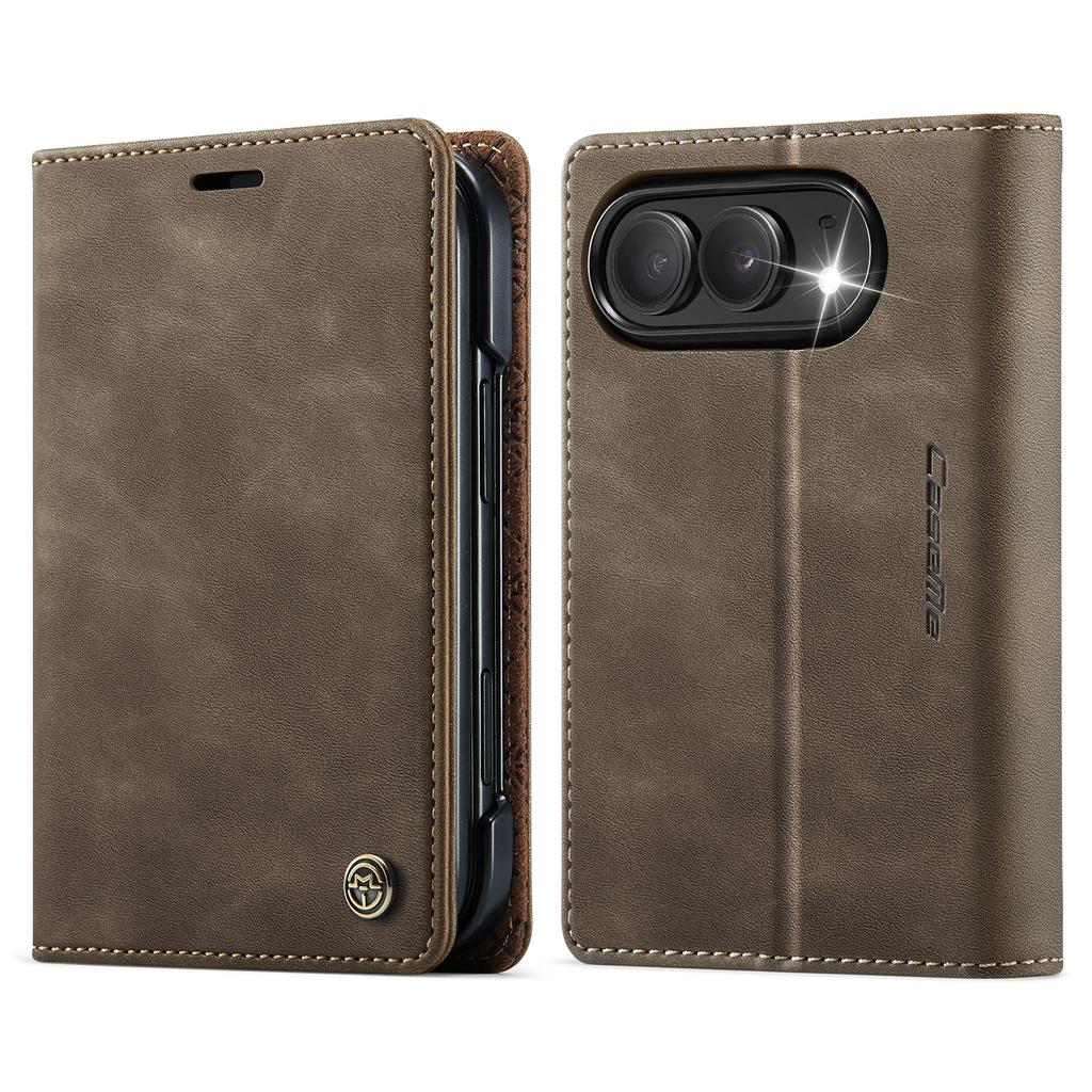 CaseMe-033 For iPhone Duo Wallet Case ,Luxury Flip Premium PU Leather Card Cover Protector Skins Shell