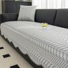 New Straight Row Sofa Cushion Summer Ice Silk One Piece Fixed Non-Slip Special-Shaped Irregular Leather Sofa Cover