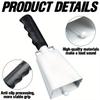 Iron Cowbell with Handle Hand Percussion Cowbells Red White Cow Bells Cheering Bell Atmosphere of The Group