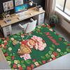 Custom Name Strawberry Shortcake Printed Carpet,Rug for Office Chair Living Room Bedroom Kitchen Room Decor Gifts.