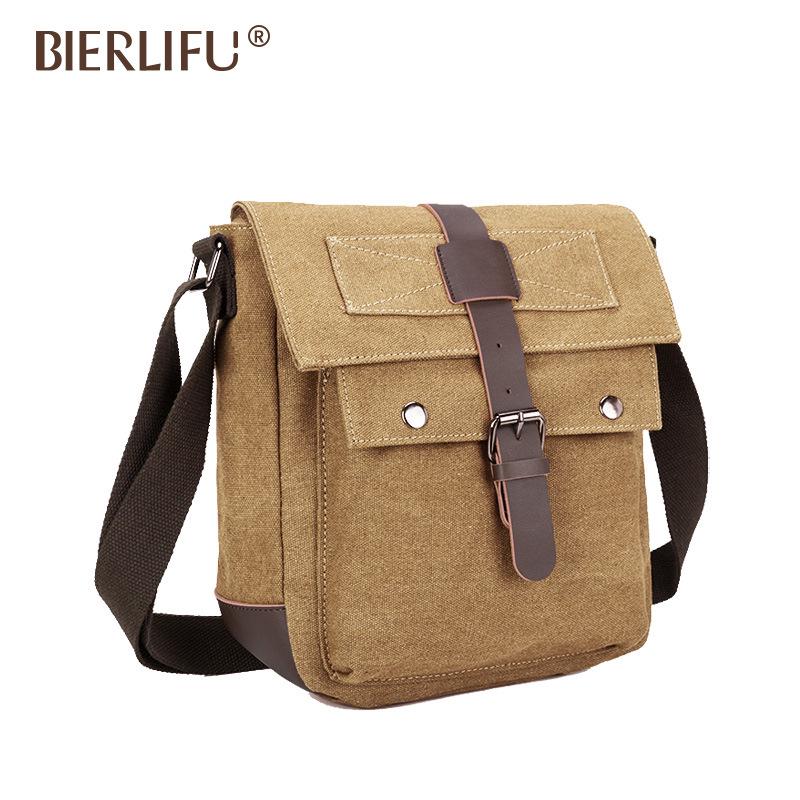Men's Wear-Resistant Canvas Crossbody Bag
