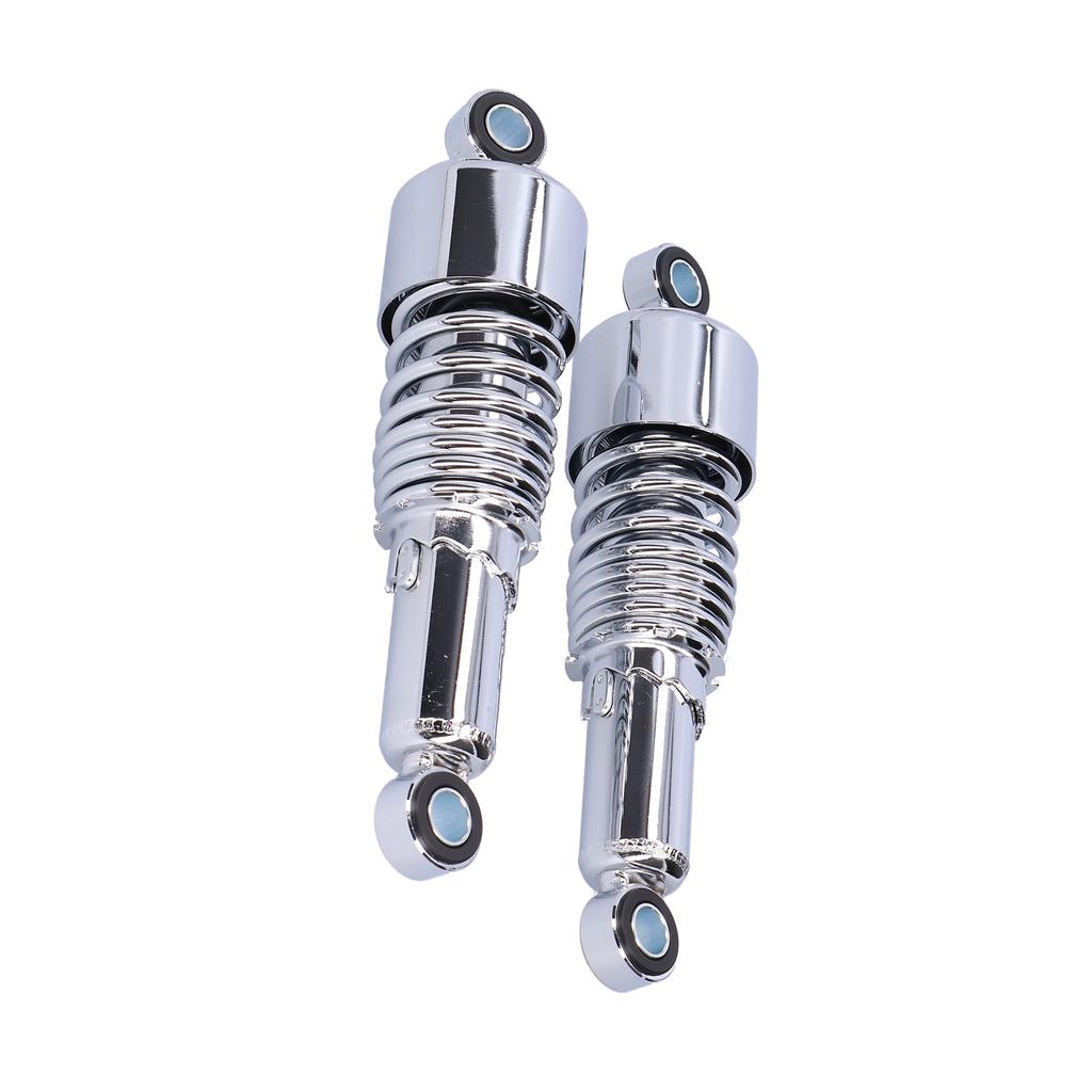 Pair of 10.5in Motorcycle Shocks Absorber Damper Fit for XL883 XL883R 200R 200L(Black Chromeplate )