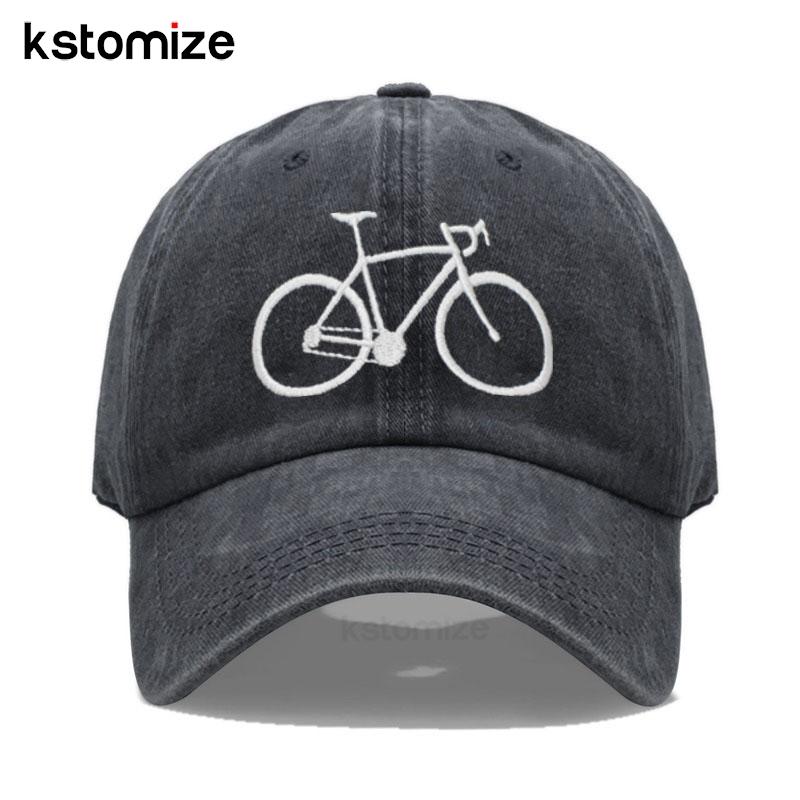 Soft Top Washed Cotton Women's Baseball Cap For Men's Fashion Bicycle Embroidery Dad Hat Sport Golf Caps Hats