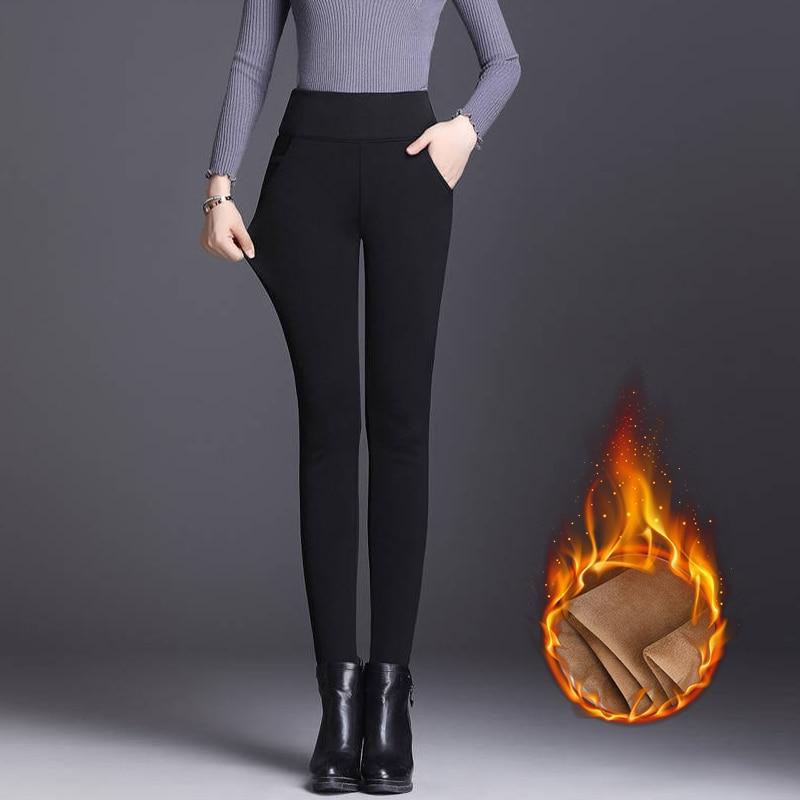 

Осень-зима 2022, толстые теплые брюки, женская одежда, бархатные повседневные брюки, женские бархатные брюки с эластичной резинкой на талии, корейские брюки XXL