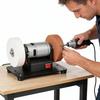 Electric Small Sander with 2 Wheels Electric Bench Grinder Sanding Machine 7 Adjustable Speed for Metal/Jewelry/Knives/Wood