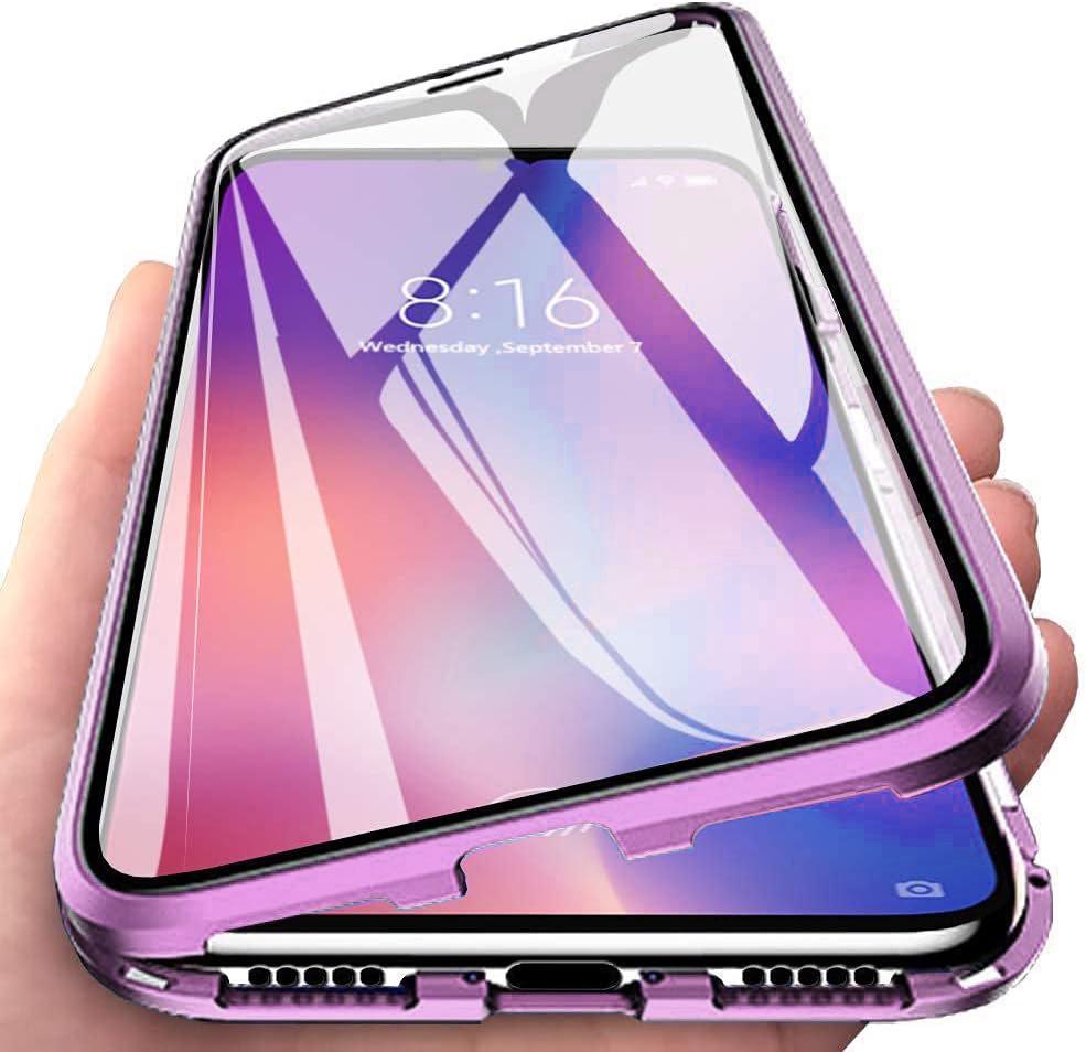 Suitable for Samsung A56 Double Sided Glass Mobile Phone Case A55 Magneto A36 Metal Magnetic Suction Full Pack Protection Case