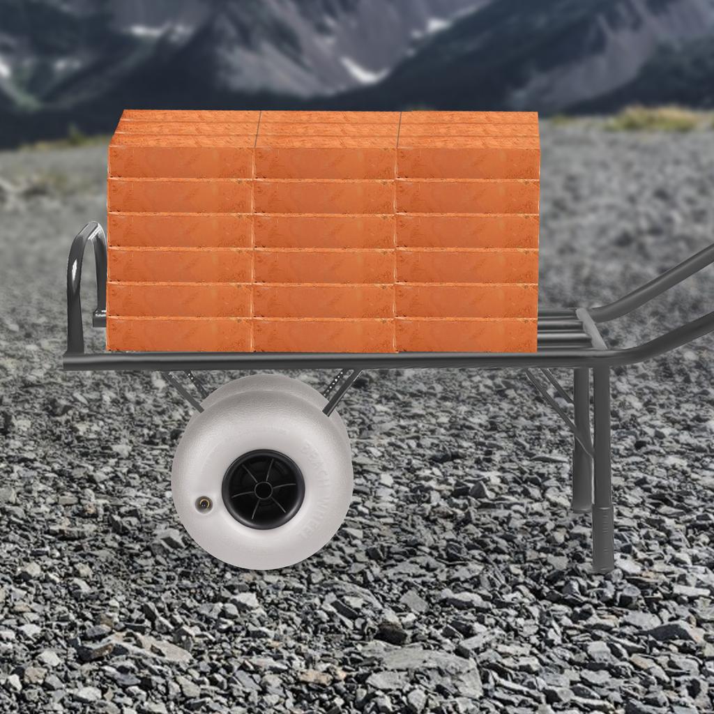 Wide Beach Sand Wheels, 2-Pack Balloon Tires for Kayak Dolly & Boat Trailer, Heavy Load Carrier, All-Terrain Replacement Tires