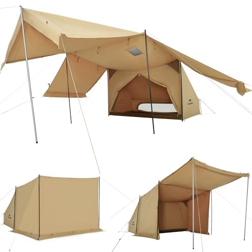 Boutique officielle Naturehike Tente pour chiot TC Gunmaku Solo Can pour 1 personne avec intérieur Convient pour 4 saisons Panneau latéral Sol Camping Extérieur Ignifuge