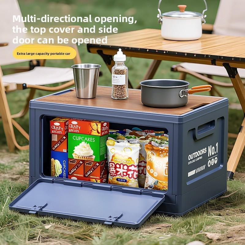 Outdoor Camping Aufbewahrungsbox mit faltbarem Design für Auto-Organizer und Campingausrüstung