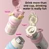 Portable Handheld Thermos Cup Leak-Proof Vacuum Flask Unique Thermos Water Bottle  For Women