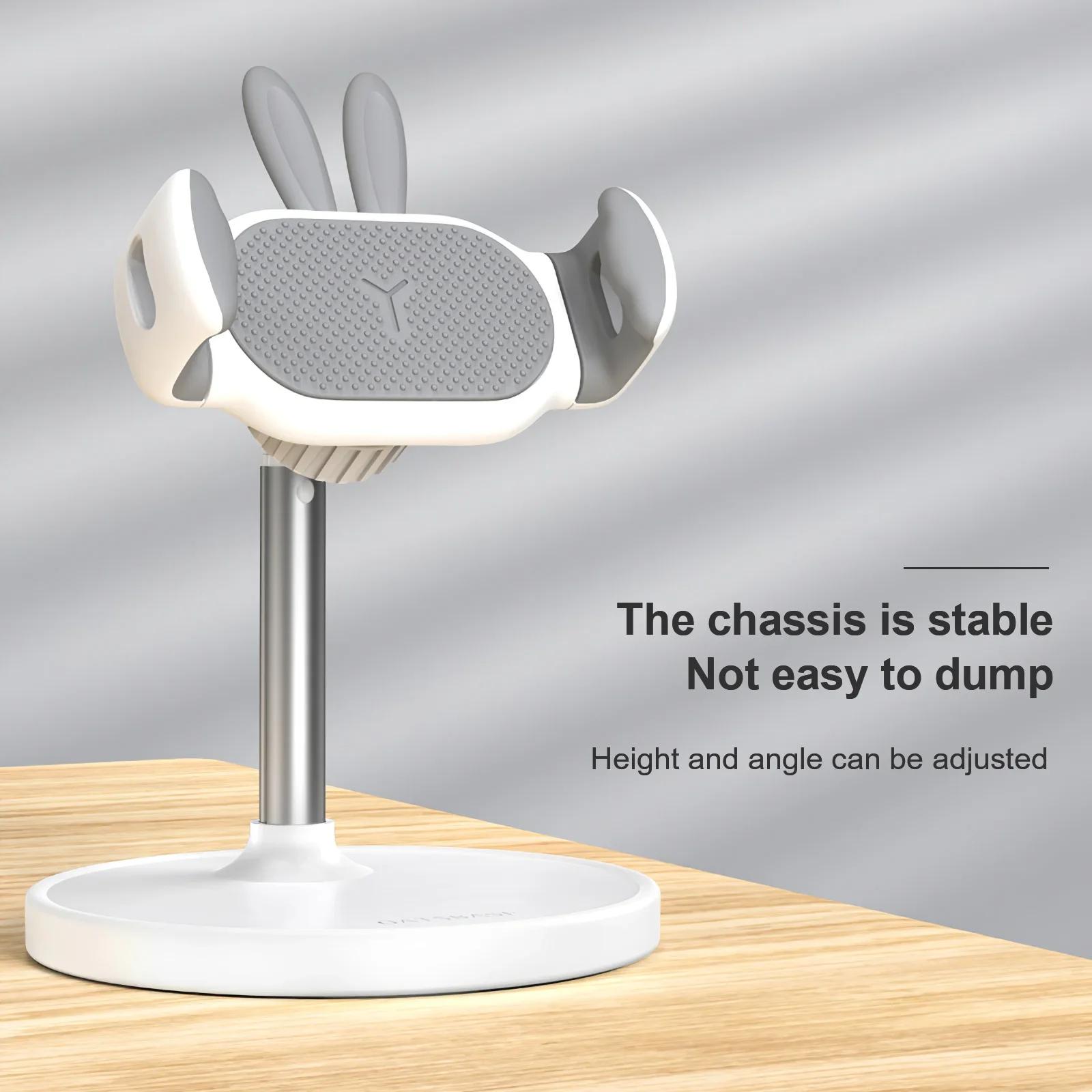 

Cute Phone Holder Angle Height Adjustable Kawaii Phone Stand for Desk for iPhone 15 14 Pro Max Xiaomi Samsung Cell Phone Stand