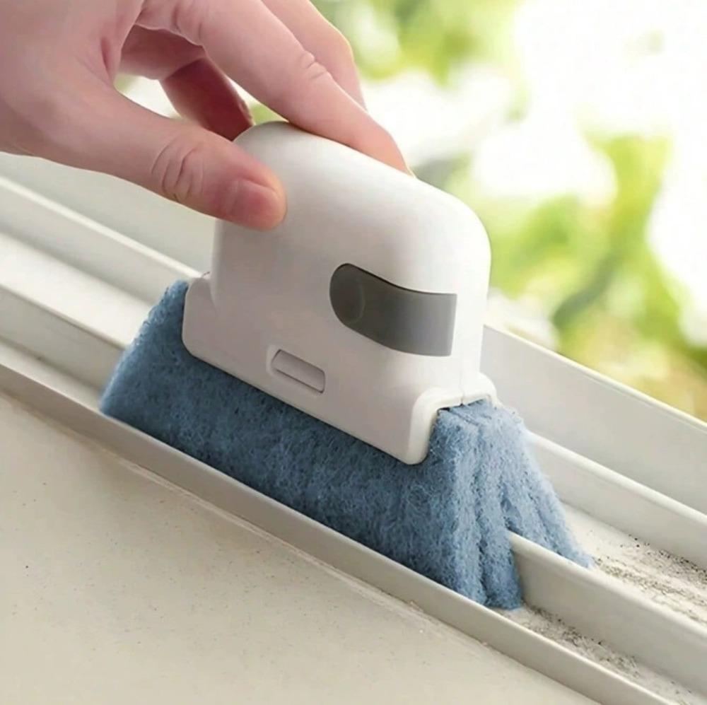 2 In 1 Groove Cleaning Tool Window Frame Door Groove Cleaning Brush Sliding Door Track Cleaning Tools Handheld Crevice Cleaner