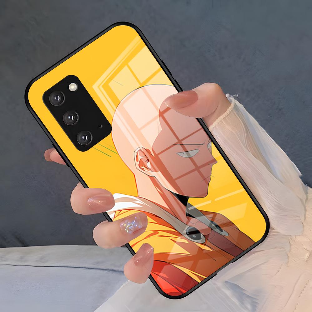 

One-Punch Man Phone Case For Samsung A25 A13 A33 5G A54 A36 A35 A56 A52 A14 Shockproof Glass Cover Samsung A52