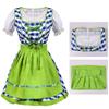 Set Costume Bavarese Tedesco Oktoberfest per Donne Adulte, Vestiti Dirndl Costume da Birra per Halloween e Carnevale del Festival della Birra
