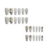 Type 24 Nail Art Nail Pads Stacked Diamond Heavy Craft Fake Nail Pads Finished Ballet Nail Wearing Nail