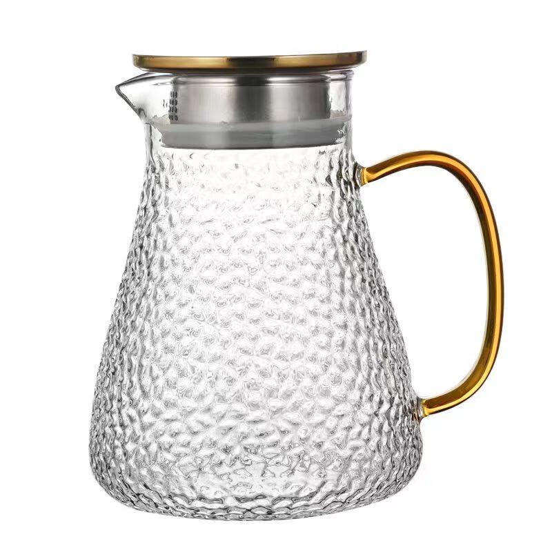 Жаропрочный стеклянный кувшин для напитков и коллекция стаканов Single Kettle