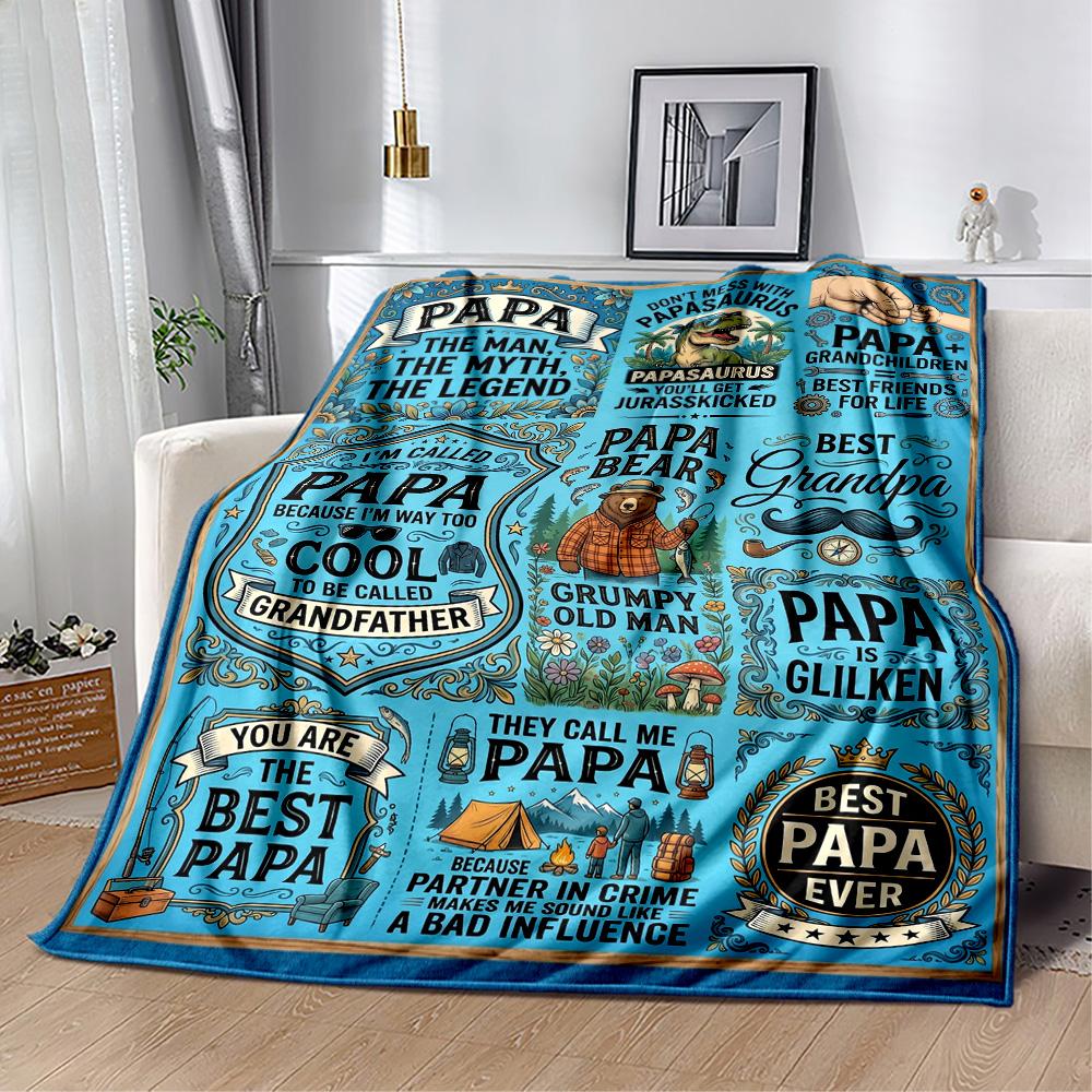 Love You Dad Blanket Blanket Comfortable Great for Bed Livingroom Sofa for All Seasons Warmthful Decor Unique Gift for Family and Friends Camping
