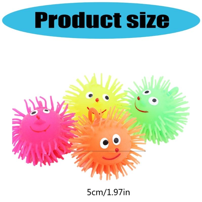 24pcs LED Glowing Balls Valentines Day Card for Kids Classroom Sensory Stress Reduce Bouncy Balls for Boys and Girls