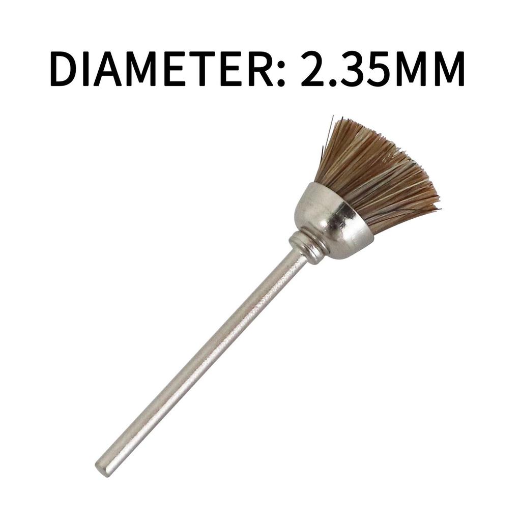 Draht-Radbürsten-Set, einschließlich Drahtbürsten-Set aus Messing und Stahl  (2,35/3 mm) Schaft für Zubehör, rotierende Werkzeuge, Polier- und Reinigungswerkzeuge