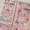 1/4PCS Adorable Cartoon 3D Heart Shaped Star Bubble Stickers Wings Print Stickers DIY Scrapbook Log Decoration Collage Supplies