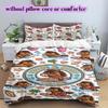 Cute animals surfing Pattern Bedding,Quilt Set Quilt Cover Pillowcase Home Birthday Gift (1*duvet cover+2*pillowcase,without core)