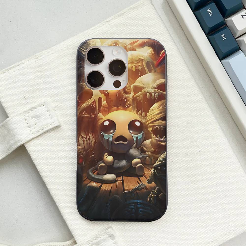 Game The Binding Of I-Isaac Corrugated Stripe Phone Case For IPhone 17 16 15 14 13 12 11 Pro Max Plus Pro Shockproof Cover