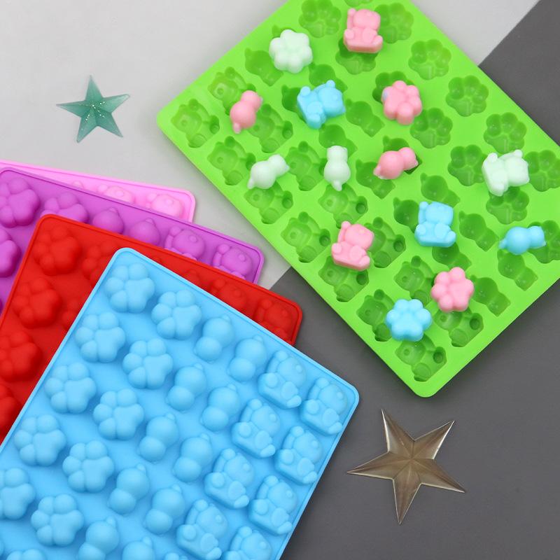 Silicone Candy Molds Cat Paw Chocolates Ice Cube Jelly Diy Baking Molds Candy Fondant Mold