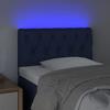 VidaXL Tête de Lit à LED Meuble de Chambre à Coucher Accessoire de Lit Simple Tête de Cadre de Lit Intérieur Bleu 80x7x78/88 3121928