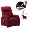 Day and Night - Day and Night Electric Massage Chair Red Red Fabric