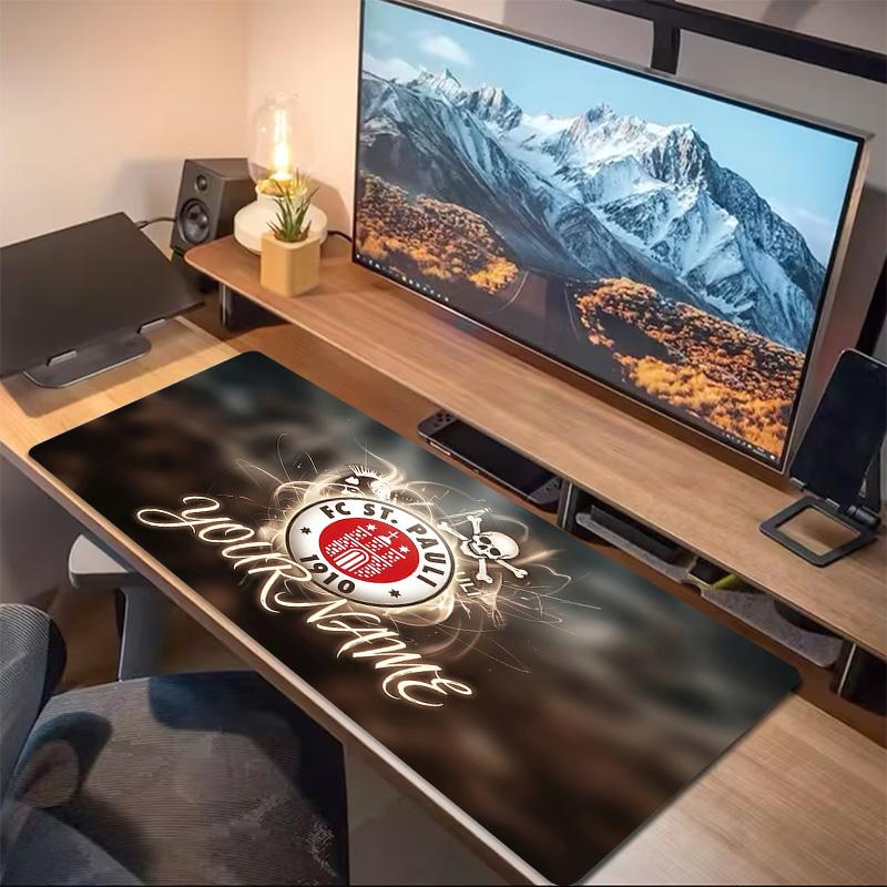 FC St. Pauli Print  Cushion Non-slip Laptop Tablet Big Mousepad XXL Mat Mini PC Playmat With Lock edge