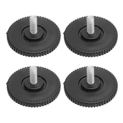 4 Stück Gummifüße Bodenschutz M10 Schraubbare Gummifüße für Tisch Stuhl Möbel Sofa Sessel