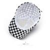 Trendy checkered baseball cap, outdoor sports hat for women, sun-protective visor, men's stylish cap