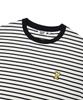 WACKY WILLY Kiki Wappen Striped Short Sleeve T-Shirt Black