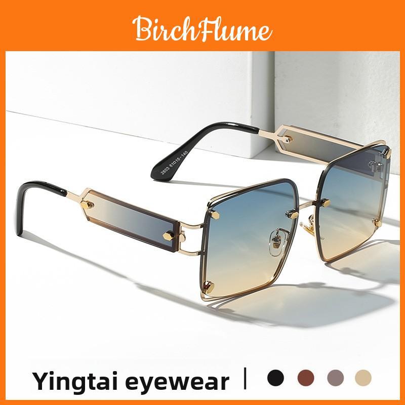 Punk Rock Metal Frame Sunglasses With Uv400 Protection For Fashion And Outdoor Activities