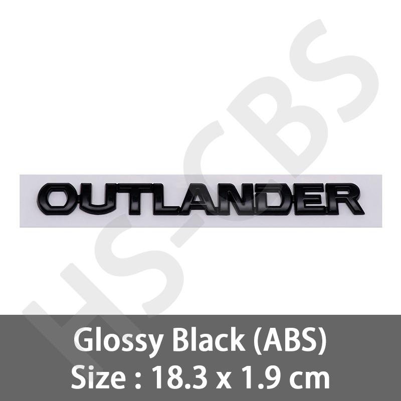

Car 3D ABS OUTLANDER Letters Logo Decals Sticker For Mitsubishi Car Styling Rear Trunk Alphabet Emblem Badge Tailgate Stickers