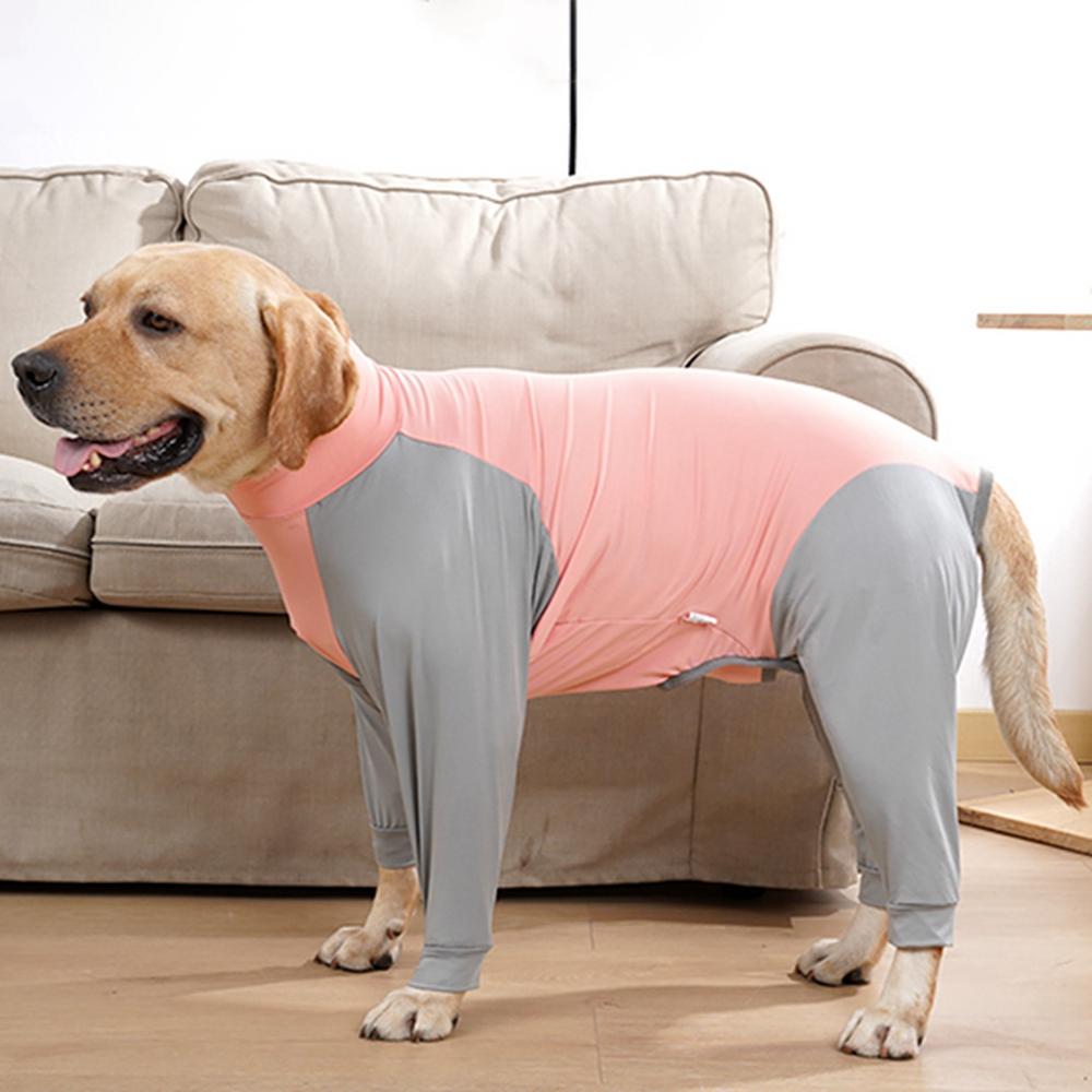 Dog Recovery Suit Pet Home Wear Pajamas High-elastic Breathable  Dog Jumpsuit Pet Operative Protection Long Sleeves Bodysuit