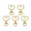 5pcs Metal Key Pendant Key Ring DIY Keychain Lobster Lobster Clasp Hooks Trigger Clips Buckles Snap Hook
