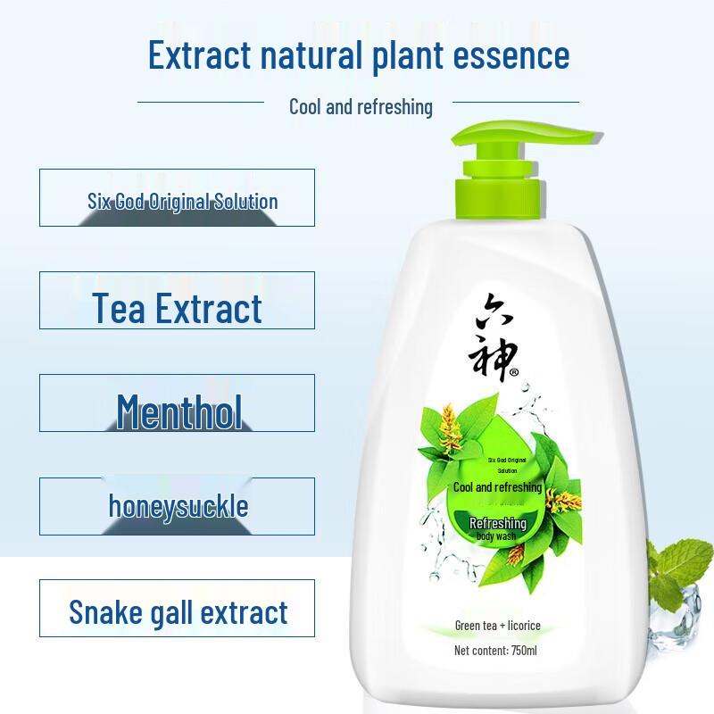 Liu Shen Cooling & Refreshing Shower Gel with Green Tea & Licorice