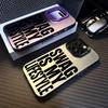 Instagram-Style SWAG Slogans Phone Case For IPhone 17 15 Pro Max 14 11 Plus 12 13 16 17E 16E Transparent Bumper Cover Fundas