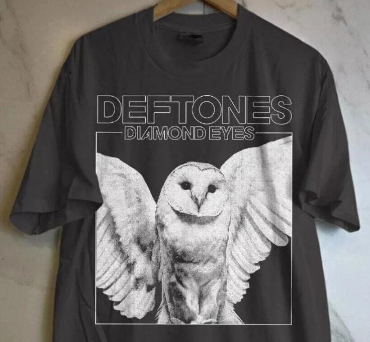 Футболка Рок-группы Deftones Deftones Diamond Eyes Черная Унисекс Футболка S-5XL XL