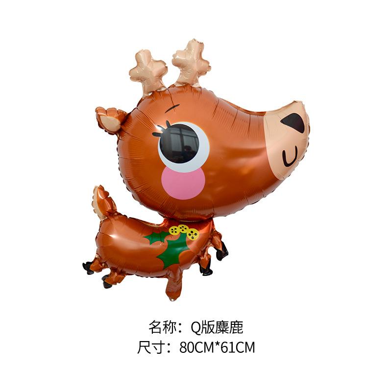 Christmas Balloons Special-Shaped Aluminum Film Balloons Santa Claus Merry Christmas Arrangements Christmas Eve Decorations