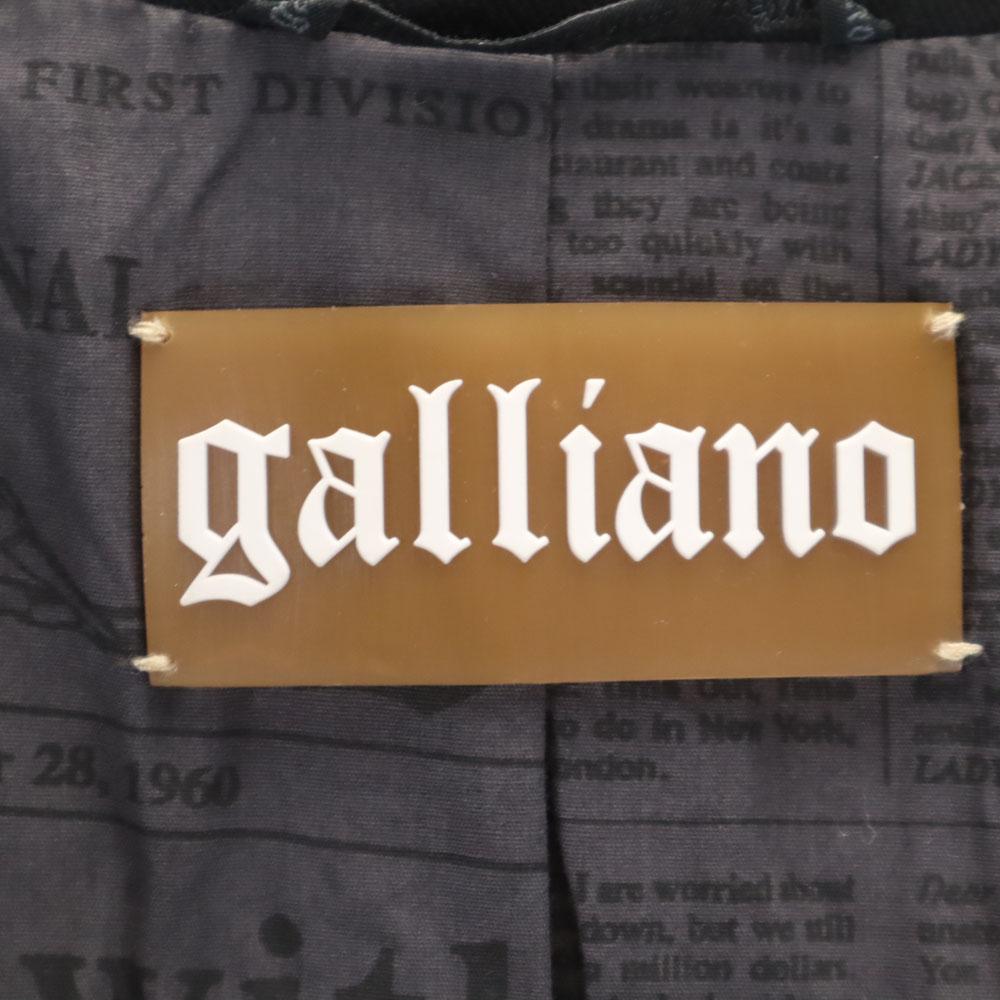 Galliano Tailored Jacket 48 Black Blazer Men's Used